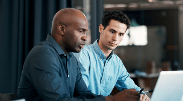 Employee meets about benefits