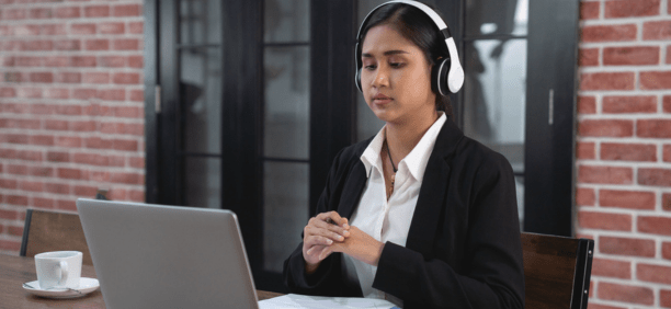 Woman working