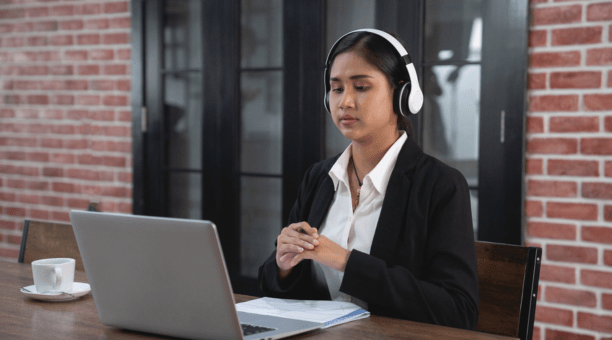 Woman working