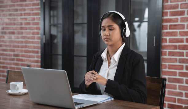 Woman working